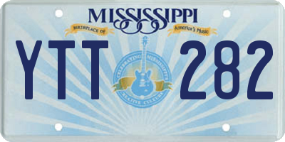 MS license plate YTT282
