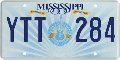 MS license plate YTT284