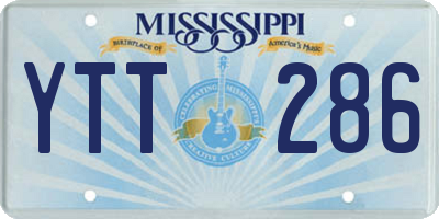 MS license plate YTT286