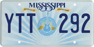 MS license plate YTT292