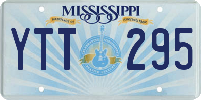 MS license plate YTT295