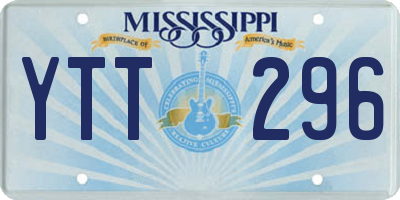 MS license plate YTT296