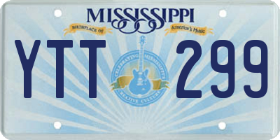 MS license plate YTT299
