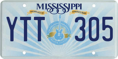 MS license plate YTT305