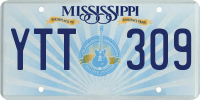 MS license plate YTT309