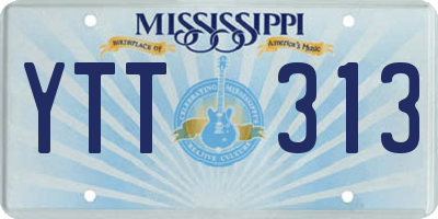 MS license plate YTT313