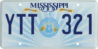 MS license plate YTT321