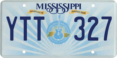 MS license plate YTT327