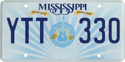 MS license plate YTT330