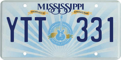 MS license plate YTT331