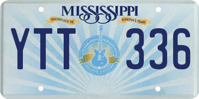 MS license plate YTT336
