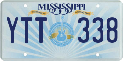 MS license plate YTT338