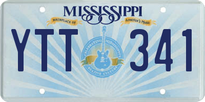 MS license plate YTT341