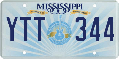 MS license plate YTT344