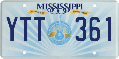MS license plate YTT361