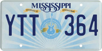 MS license plate YTT364