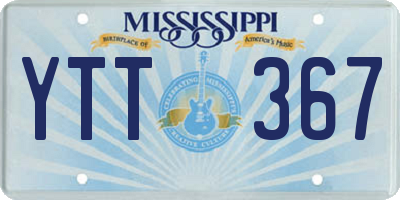 MS license plate YTT367