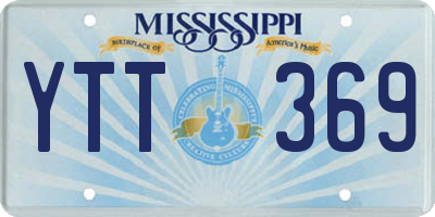 MS license plate YTT369