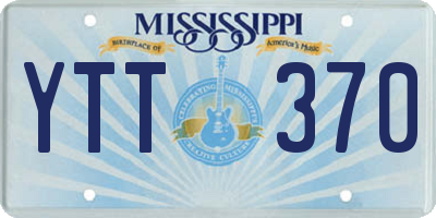 MS license plate YTT370