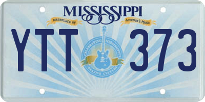 MS license plate YTT373
