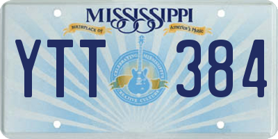 MS license plate YTT384