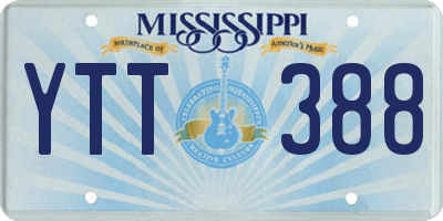 MS license plate YTT388