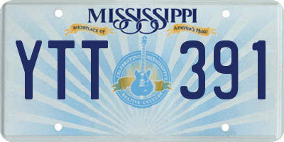 MS license plate YTT391