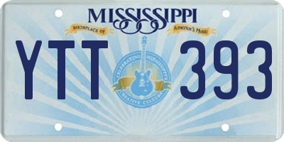 MS license plate YTT393