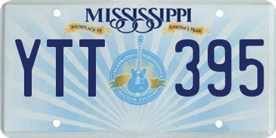 MS license plate YTT395