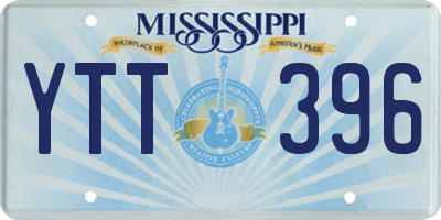 MS license plate YTT396