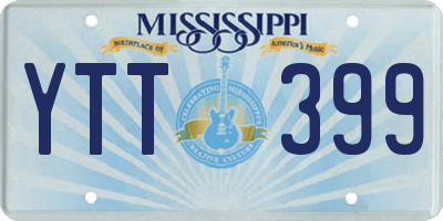 MS license plate YTT399