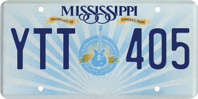 MS license plate YTT405