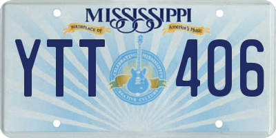 MS license plate YTT406