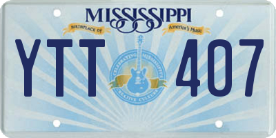 MS license plate YTT407