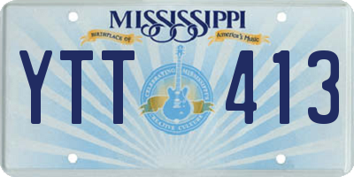 MS license plate YTT413