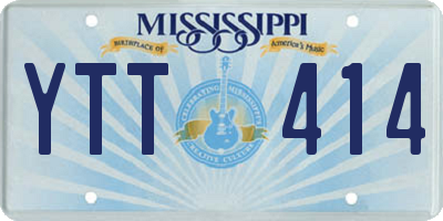 MS license plate YTT414