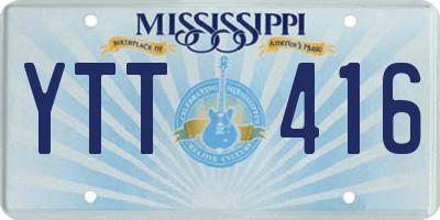MS license plate YTT416