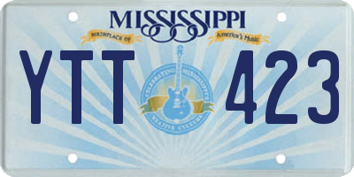 MS license plate YTT423