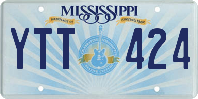 MS license plate YTT424