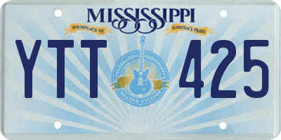 MS license plate YTT425
