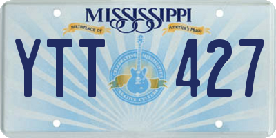 MS license plate YTT427