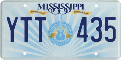 MS license plate YTT435