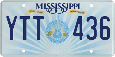 MS license plate YTT436