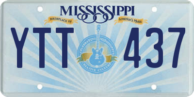 MS license plate YTT437