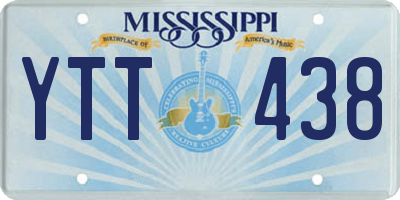 MS license plate YTT438