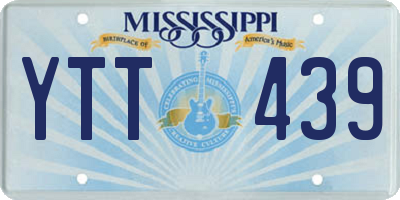 MS license plate YTT439