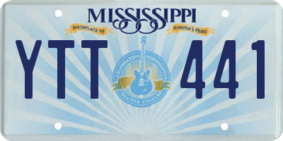 MS license plate YTT441