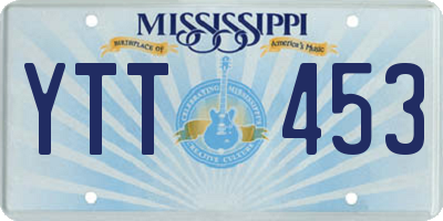 MS license plate YTT453