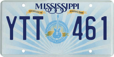 MS license plate YTT461