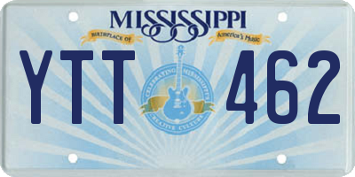 MS license plate YTT462
